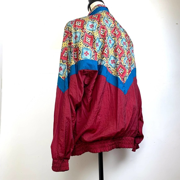 Vintage 90s Unique Jennifer Moore Activewear Windbreaker Jacket- Medium - Picture 3 of 9